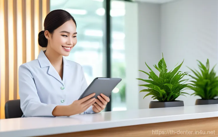 치과위생사 병원 내 환자 관리 시스템 - **Prompt 1: Modern Dental Clinic - Patient Comfort & Digital Convenience**
    "A bright, clean, and...
