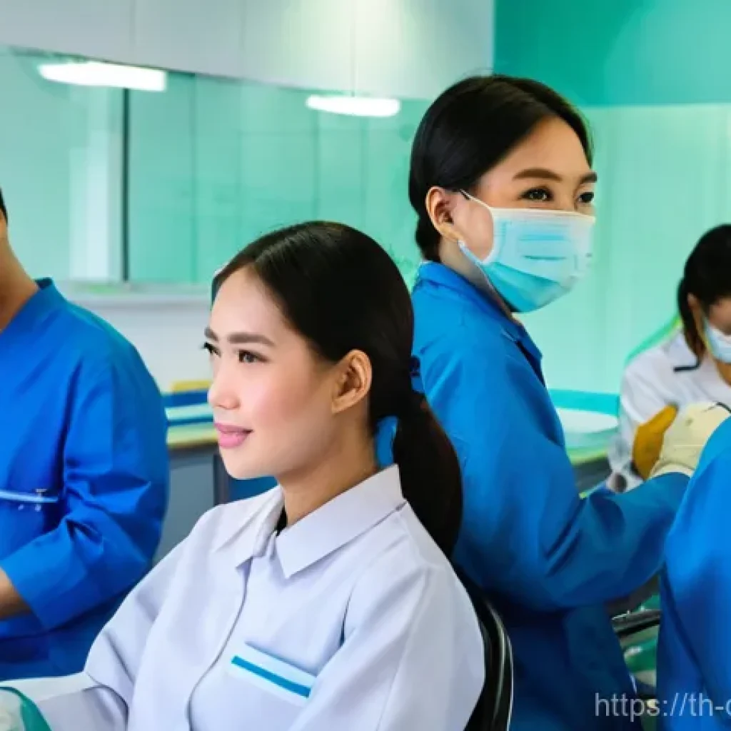 치과위생사 자격증 취득 가이드 - **Prompt 1: Dental Hygiene Students in Training**
    "A group of diverse young Thai university stud...