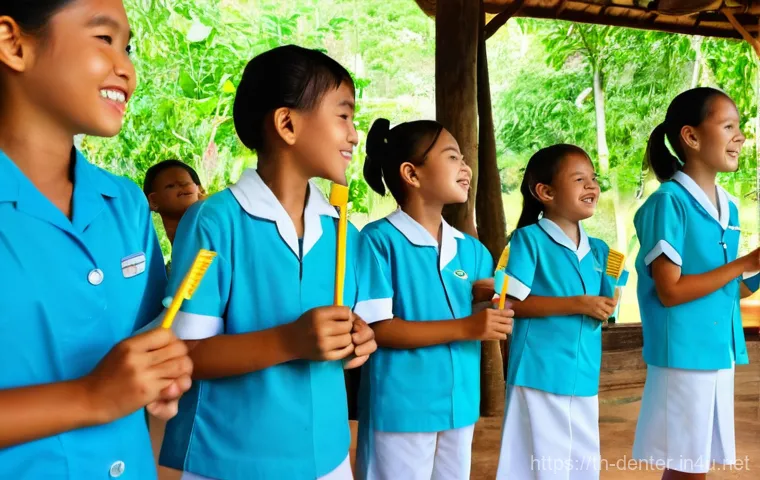 치과위생사 자격증 취득 가이드 - **Prompt 1: Dental Hygiene Students in Training**
    "A group of diverse young Thai university stud...