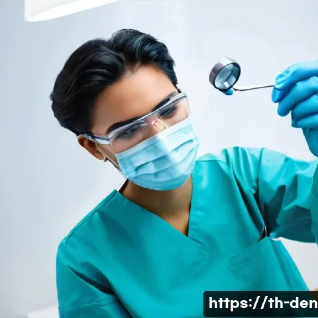 치과위생사 실기 시험에서 실수 줄이는 방법 - **Prompt 1: Diligent Dental Student Practicing on Mannequin**
    "A young, focused dental student, ...